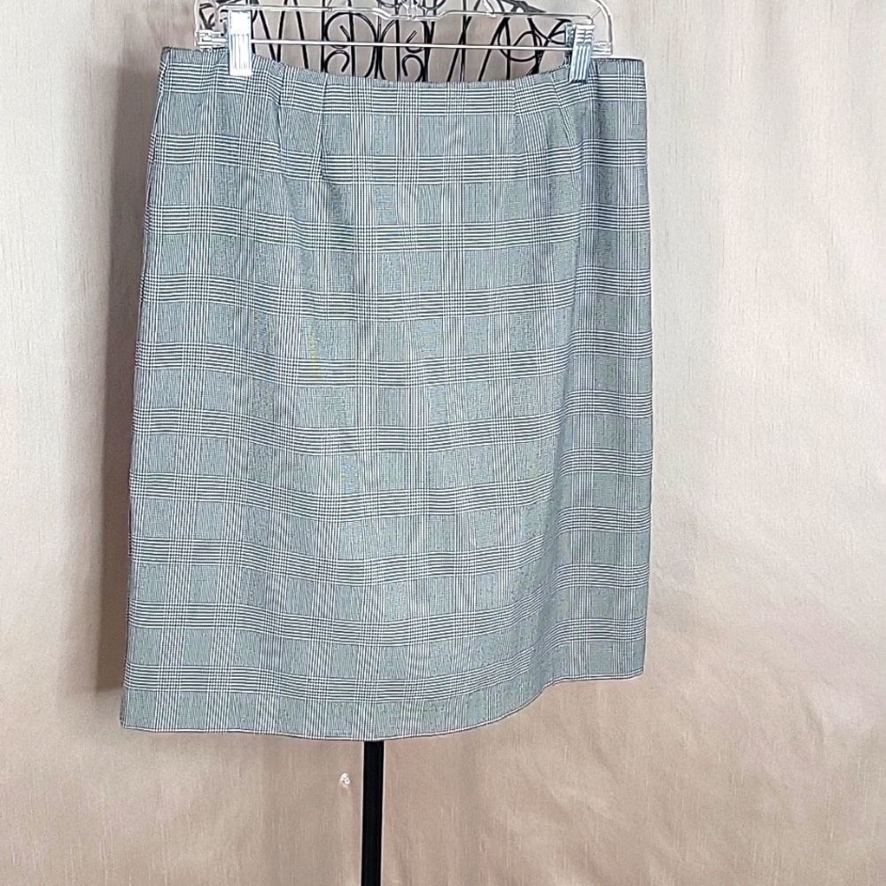 NEW YORK & COMPANY Black and White Houndstooth Pencil Skirt Size‎ 12